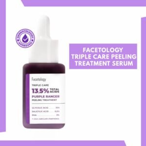 facetology triple care 13.5% total acids purple ranger peeling treatment serum 33ml/serum wajah