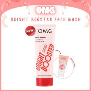 omg oh my glow bright booster face wash 50ml & 100ml/pembersih wajah