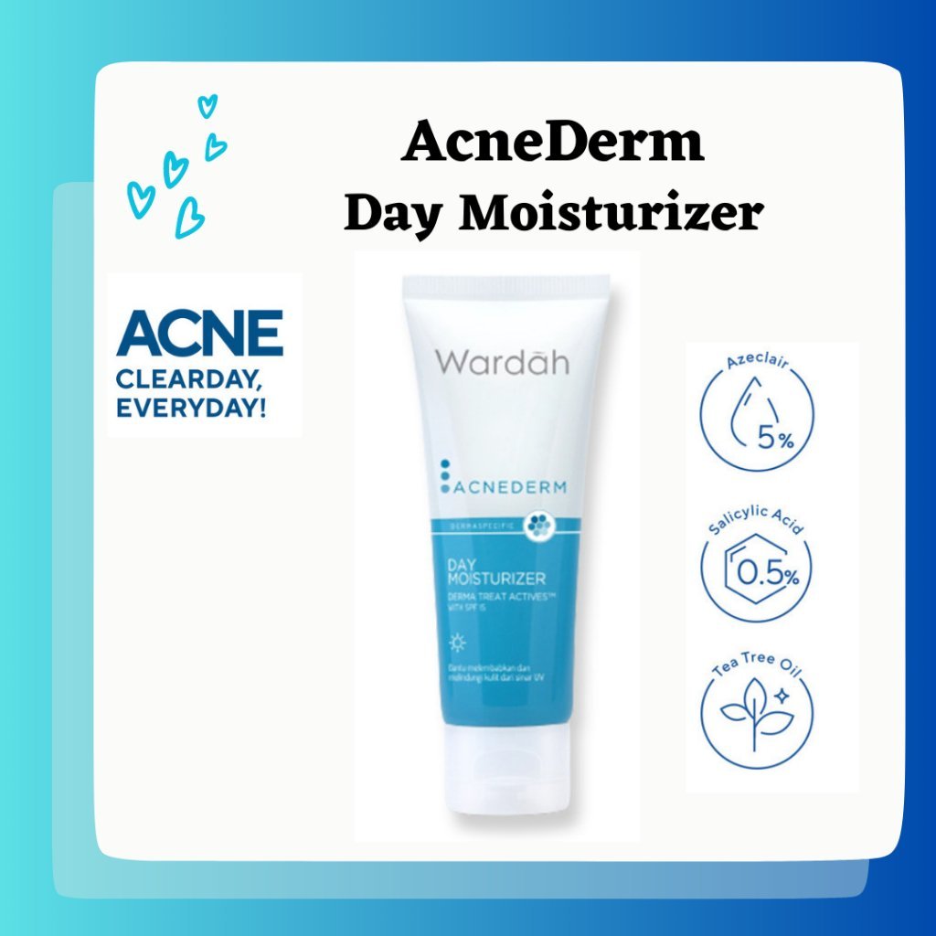 wardah acnederm day moisturizer 40ml | pelembab wajah wardah acnederm day moisturizer 40ml | pelembab wajah