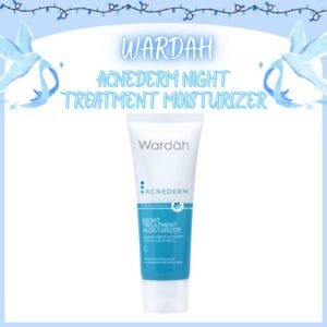 wardah acnederm night treatment moisturizer 40ml | pelembab wajah berjerawat