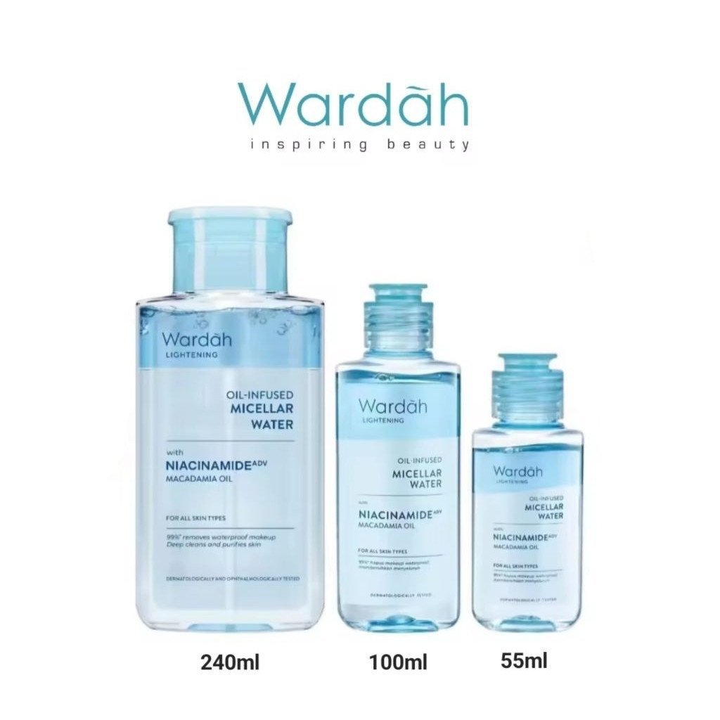 wardah lightening oil infused micellar water 100ml wardah lightening oil infused micellar water 100ml