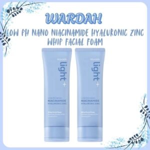 wardah lightening low ph nano niacinamide hyaluronic whip facial foam 50ml and 100ml/pembersih wajah