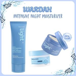 wardah lightening intensive night moisturizer 20ml and 30g/pelembab wajah