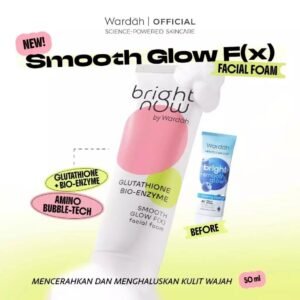 wardah perfect bright creamy foam bright smooth glow | cooling bright jelly facial foam 100ml
