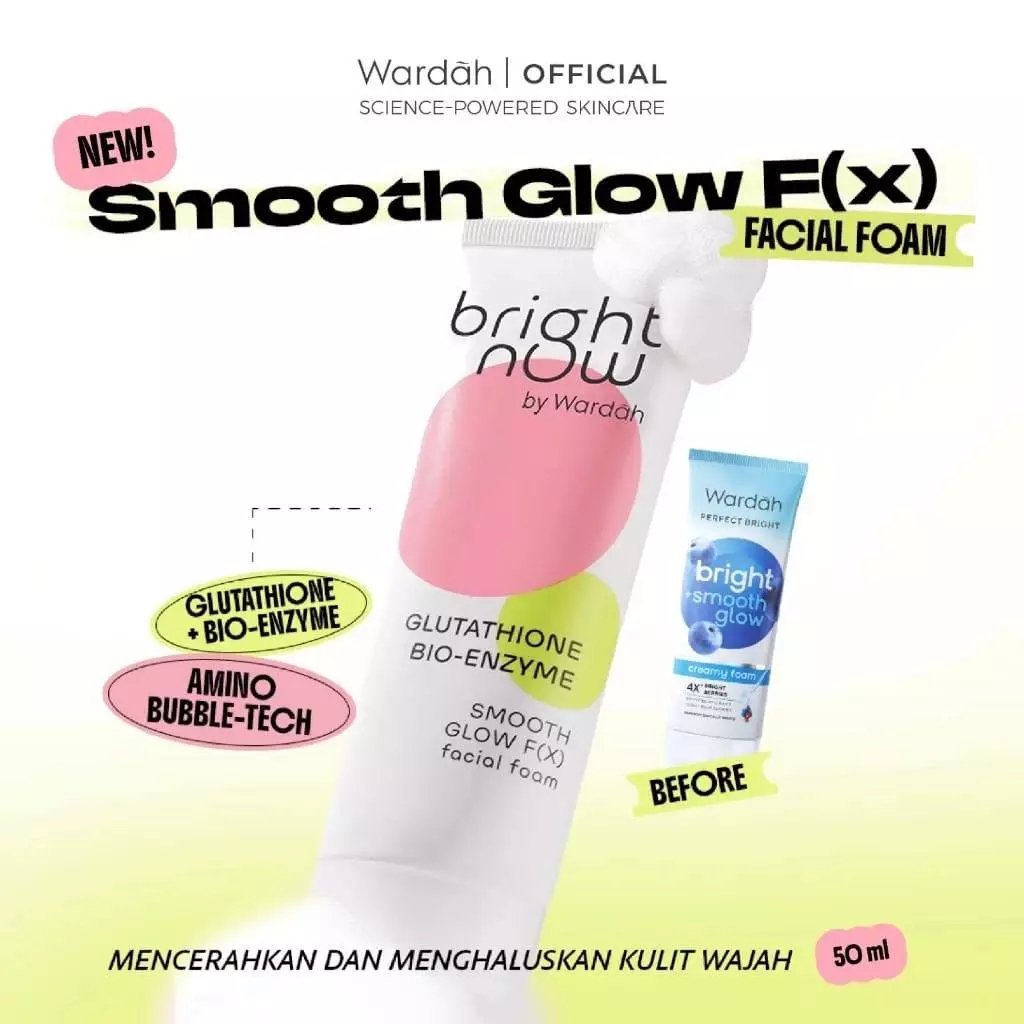 wardah perfect bright creamy foam bright smooth glow | cooling bright jelly facial foam 100ml wardah perfect bright creamy foam bright smooth glow | cooling bright jelly facial foam 100ml