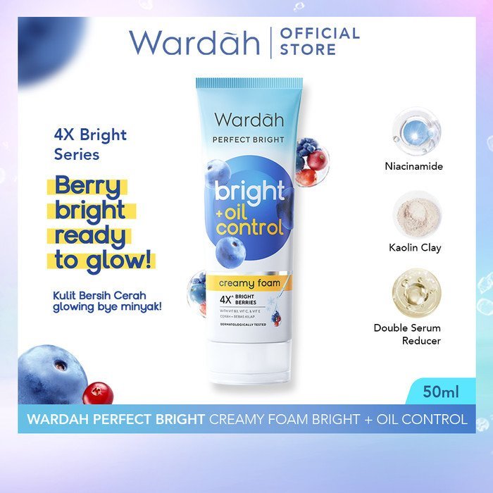 wardah perfect bright creamy foam bright smooth glow | cooling bright jelly facial foam 100ml wardah perfect bright creamy foam bright smooth glow | cooling bright jelly facial foam 100ml