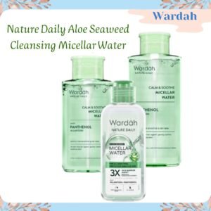 wardah nature daily aloe seaweed cleansing micellar water 100ml & 240ml