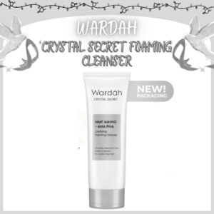 wardah crystal secret nmf amino aha pha clarifying foaming cleanser 100ml/pembersih wajah