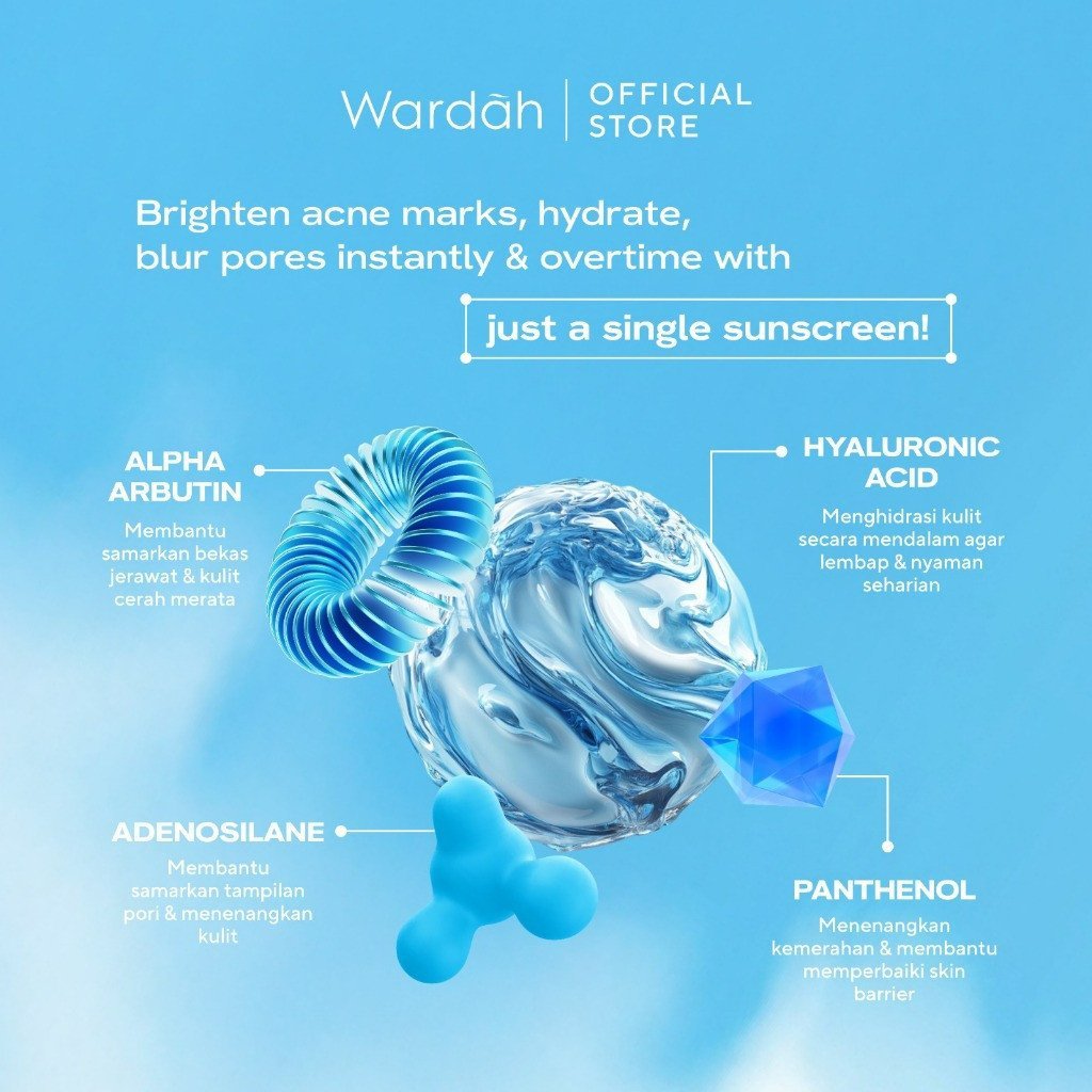 wardah uv shield skin filter tinted sunscreen spf 50 pa+++ 30ml/tabir surya wardah uv shield skin filter tinted sunscreen spf 50 pa+++ 30ml/tabir surya