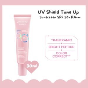 wardah uv shield tone up sunscreen spf 50+ pa+++ 30ml/sunscreen wajah