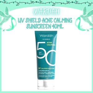 wardah uv shield acne calming sunscreen serum spf 50 pa++++ 40ml