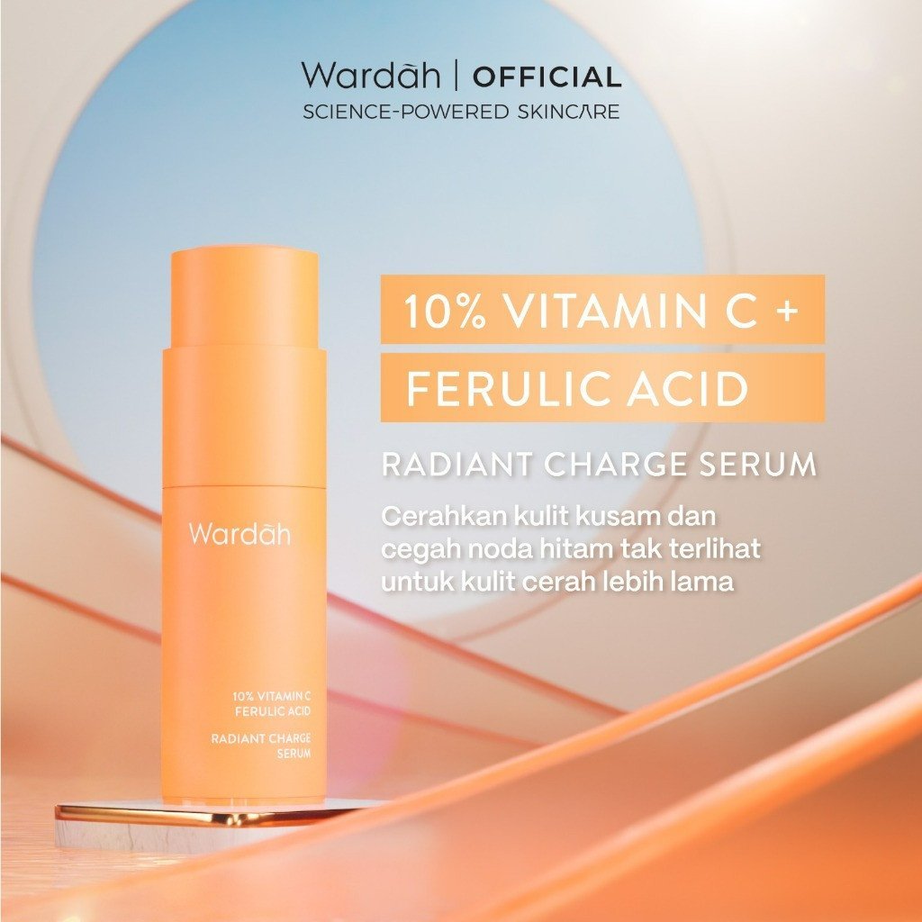 wardah vitamin c ferulic acid radiant charge serum 20ml wardah vitamin c ferulic acid radiant charge serum 20ml