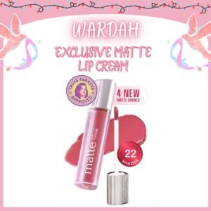 wardah exclusive matte lip cream matte finish
