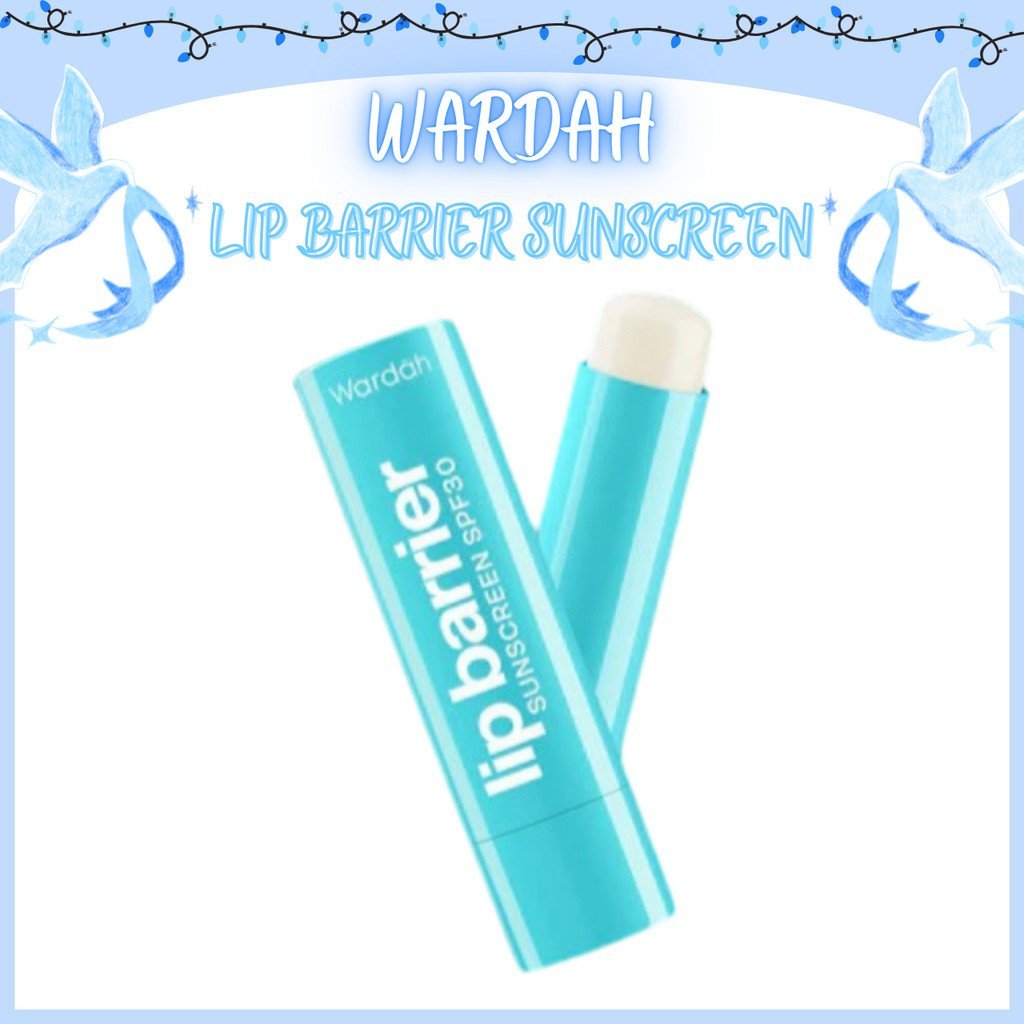wardah lip barrier sunscreen spf 30 pa+++ / lip balm wardah lip barrier sunscreen spf 30 pa+++ / lip balm