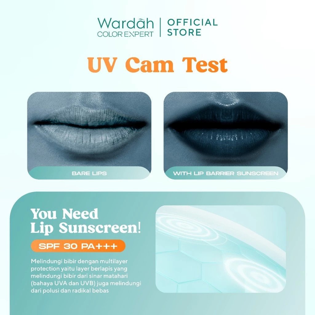 wardah lip barrier sunscreen spf 30 pa+++ / lip balm wardah lip barrier sunscreen spf 30 pa+++ / lip balm