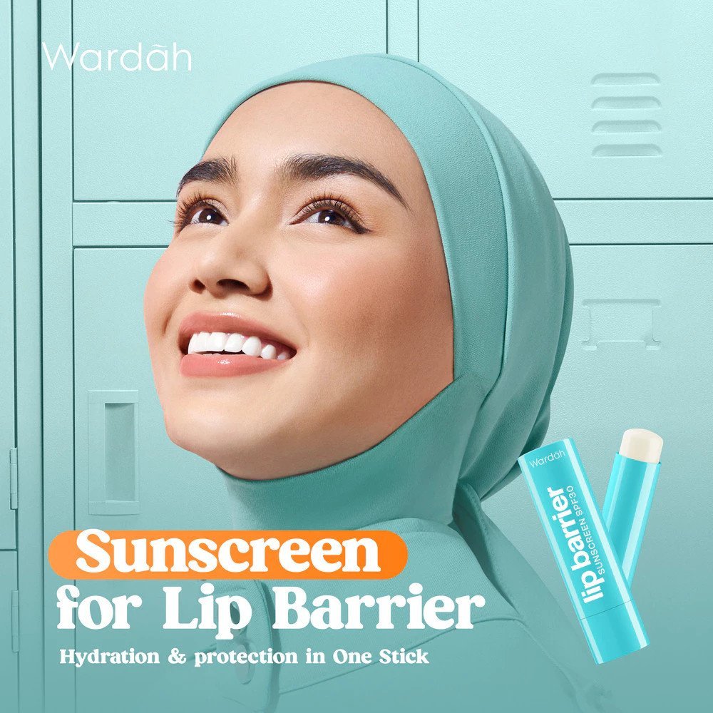 wardah lip barrier sunscreen spf 30 pa+++ / lip balm wardah lip barrier sunscreen spf 30 pa+++ / lip balm