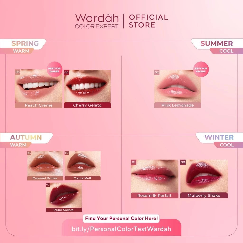 wardah moist dew tint 3g / lip tint wardah moist dew tint 3g / lip tint