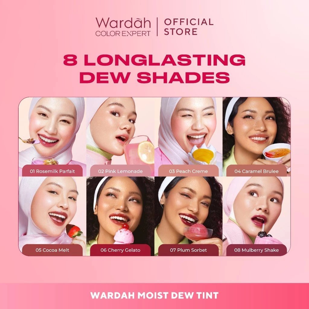 wardah moist dew tint 3g / lip tint wardah moist dew tint 3g / lip tint