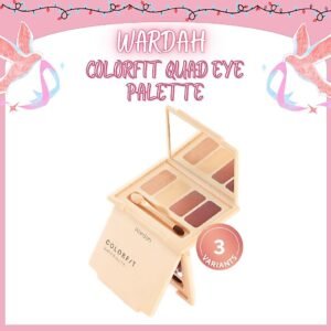 wardah colorfit quad eye palette eyeshadow 4in1