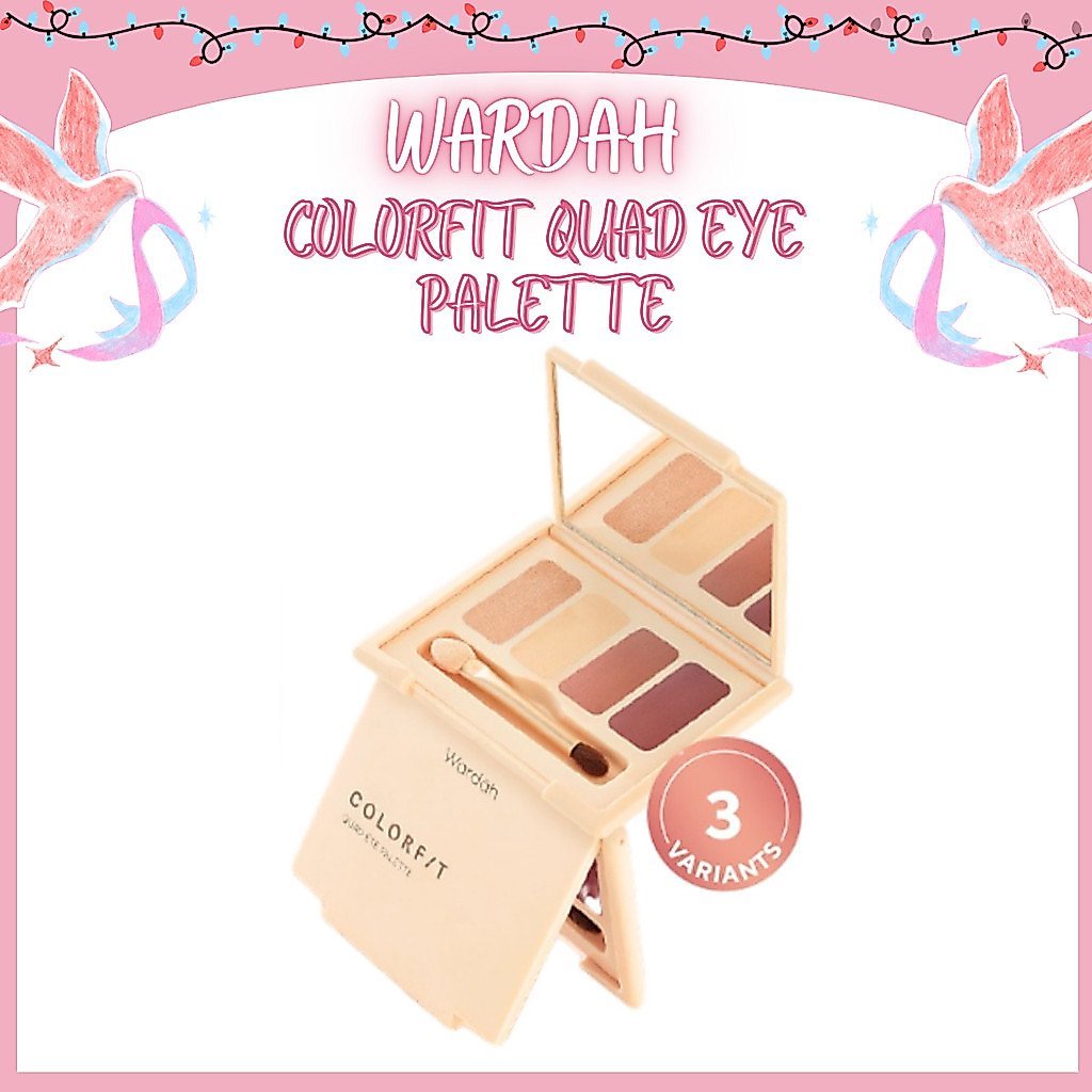 wardah colorfit quad eye palette eyeshadow 4in1 wardah colorfit quad eye palette eyeshadow 4in1