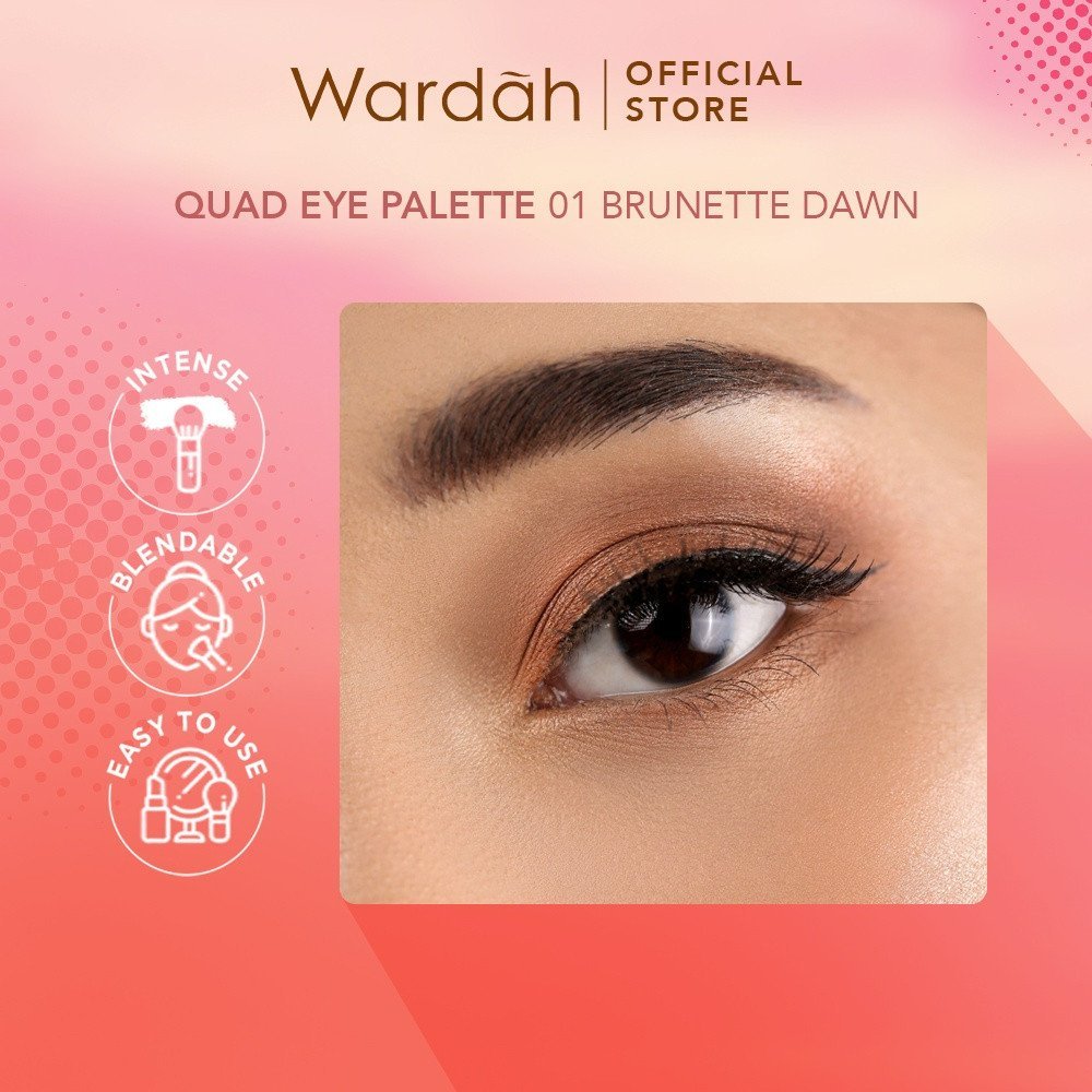 wardah colorfit quad eye palette eyeshadow 4in1 wardah colorfit quad eye palette eyeshadow 4in1