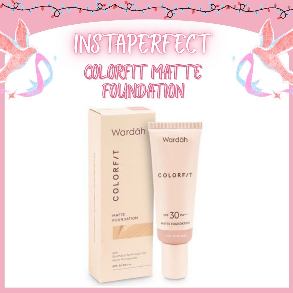 wardah colorfit matte foundation spf 30 pa++ 25ml wardah colorfit matte foundation spf 30 pa++ 25ml