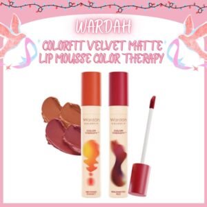 wardah colorfit velvet matte lip mousse color therapy