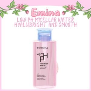 emina low ph micellar water hyalubright and smooth 300ml/pembersih make up