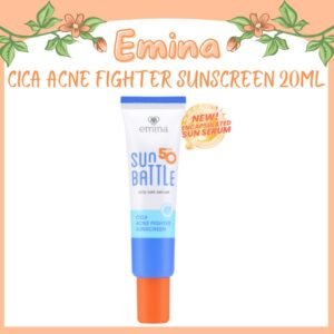 emina sun battle airy sun serum spf 50 pa++++ cica acne fighter sunscreen 20ml/tabir surya