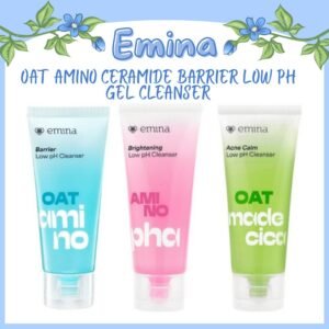 emina oat amino ceramide barrier low ph gel cleanser 70ml/pembersih wajah