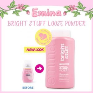 emina bright stuff loose powder 55 g bedak tabur cerah instan matte