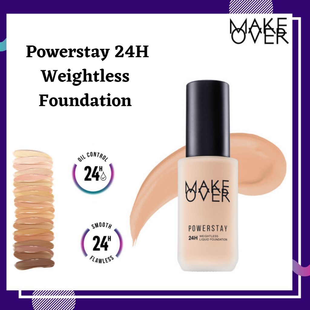 make over powerstay 24h weightless liquid foundation 40ml | oil control foundation make over powerstay 24h weightless liquid foundation 40ml | oil control foundation