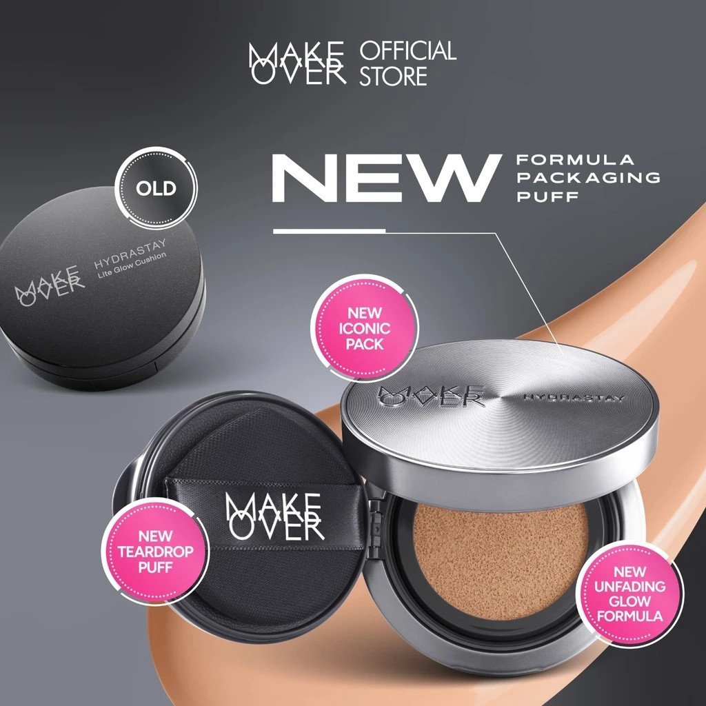 make over hydrastay prismatic glass cushion 12g/alas bedak make over hydrastay prismatic glass cushion 12g/alas bedak
