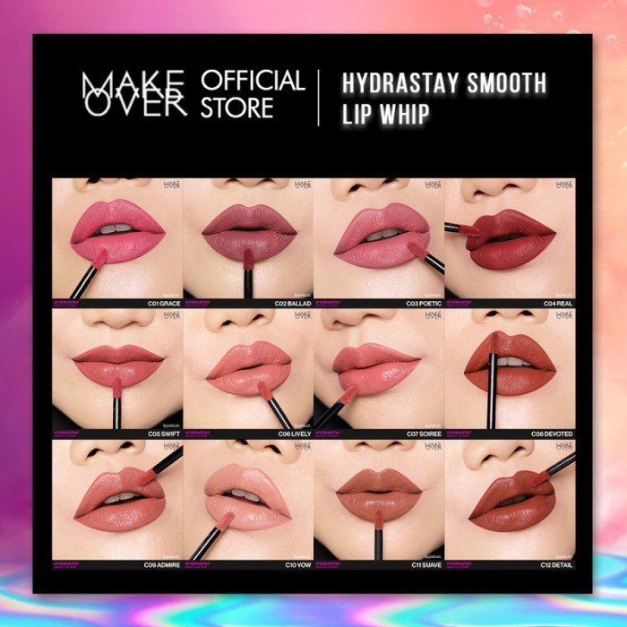 make over hydrastay smooth lip whip 6.5g | lipcream make over hydrastay smooth lip whip 6.5g | lipcream