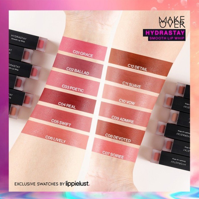 make over hydrastay smooth lip whip 6.5g | lipcream make over hydrastay smooth lip whip 6.5g | lipcream