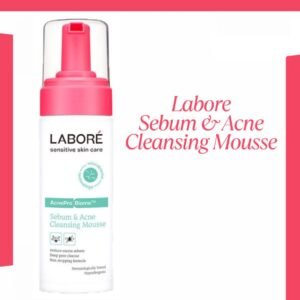 labore sensitive skin care acnepro biome sebum and acne cleansing mousse 25ml and 150ml