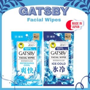 gatsby facial wipes 15 sheets/tissue wajah
