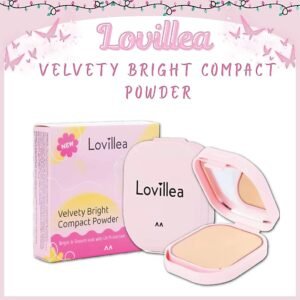 lovillea velvety bright compact powder with uv protection 9gr/bedak padat