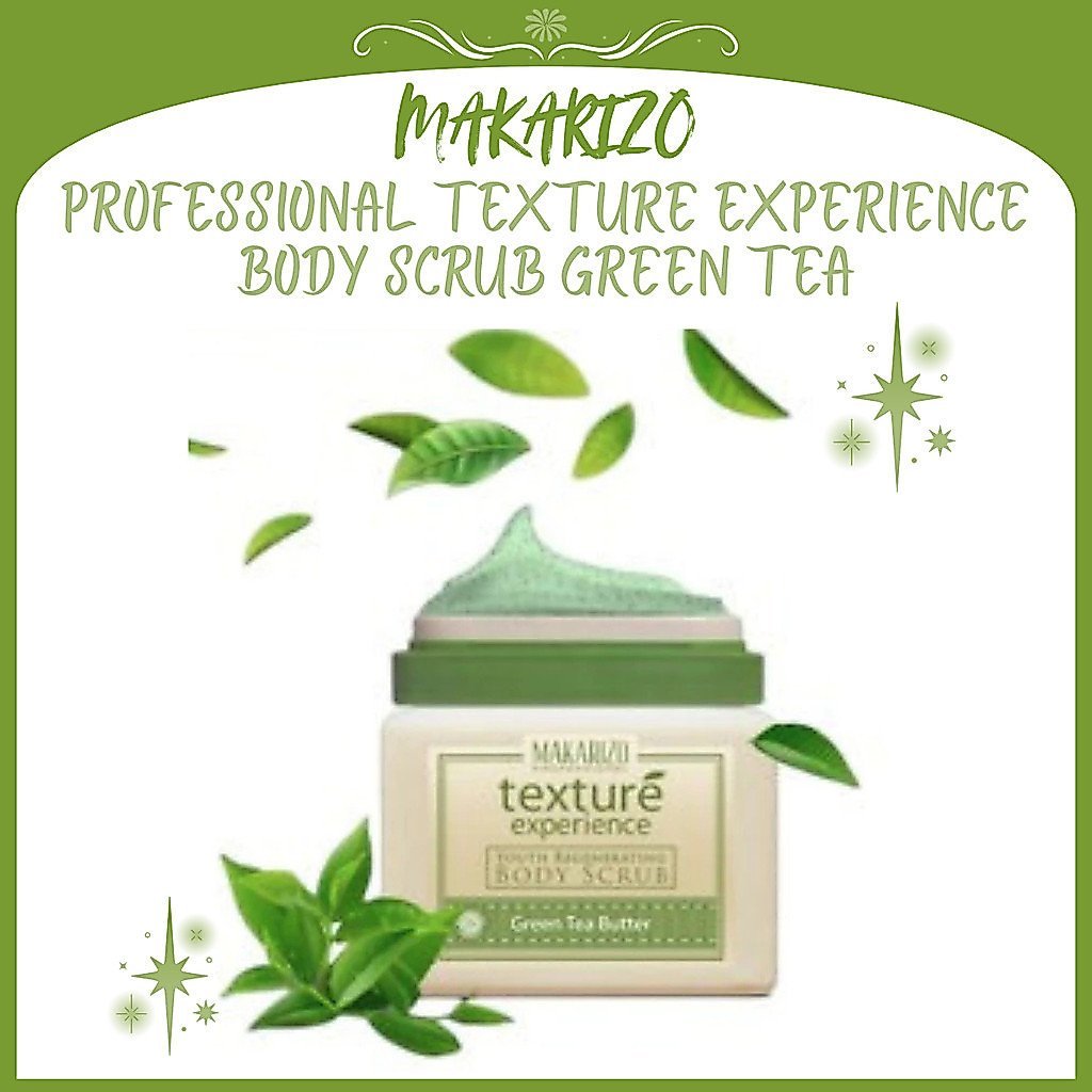 makarizo professional texture experience body scrub green tea 500ml/lulur mandi badan makarizo professional texture experience body scrub green tea 500ml/lulur mandi badan