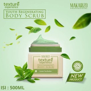 makarizo professional texture experience body scrub green tea 500ml/lulur mandi badan makarizo professional texture experience body scrub green tea 500ml/lulur mandi badan