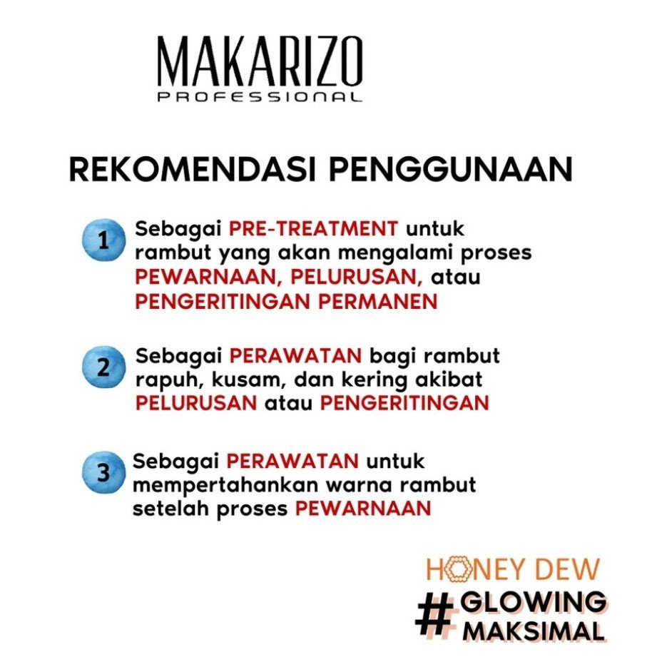 makarizo professional honey dew restructuring serum 5x5ml/serum rambut makarizo professional honey dew restructuring serum 5x5ml/serum rambut
