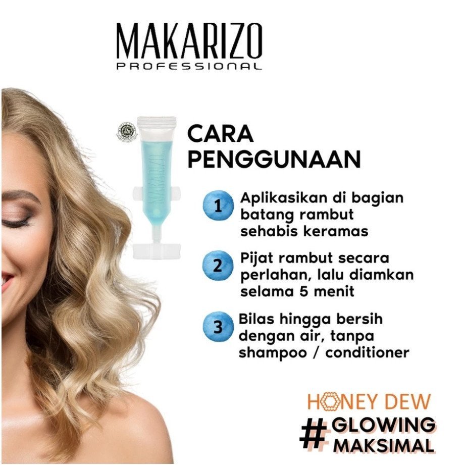 makarizo professional honey dew restructuring serum 5x5ml/serum rambut makarizo professional honey dew restructuring serum 5x5ml/serum rambut
