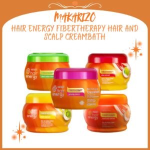 makarizo hair energy fibertherapy hair and scalp creambath 500gr/perawatan rambut