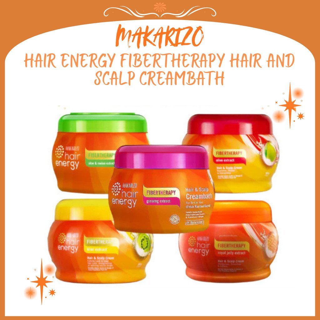 makarizo hair energy fibertherapy hair and scalp creambath 500gr/perawatan rambut makarizo hair energy fibertherapy hair and scalp creambath 500gr/perawatan rambut