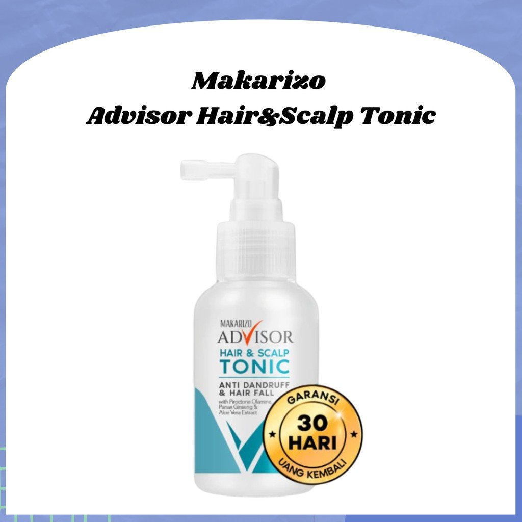 makarizo advisor hair and scalp tonic 60ml/tonic rambut makarizo advisor hair and scalp tonic 60ml/tonic rambut