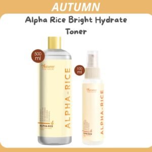 autumn alpha rice bright hydrate toner 100ml and 500ml/toner wajah
