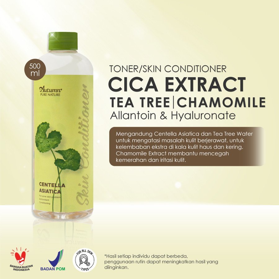 autumn skin conditioner with centella asiatica 500ml autumn skin conditioner with centella asiatica 500ml