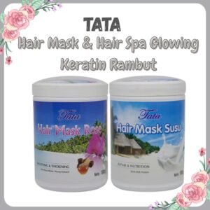 tata hair mask & hair spa glowing keratin rambut 400gr & 1000gr