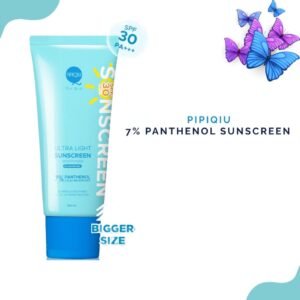 pipiqiu ultra light sunscreen 7%panthenol moisturizer calming andsoothing spf30pa+++100ml/tabirsurya