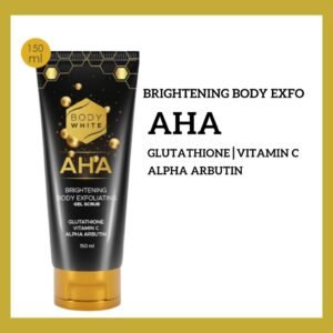 body white aha brightening body exfoliating gel scrub 150ml